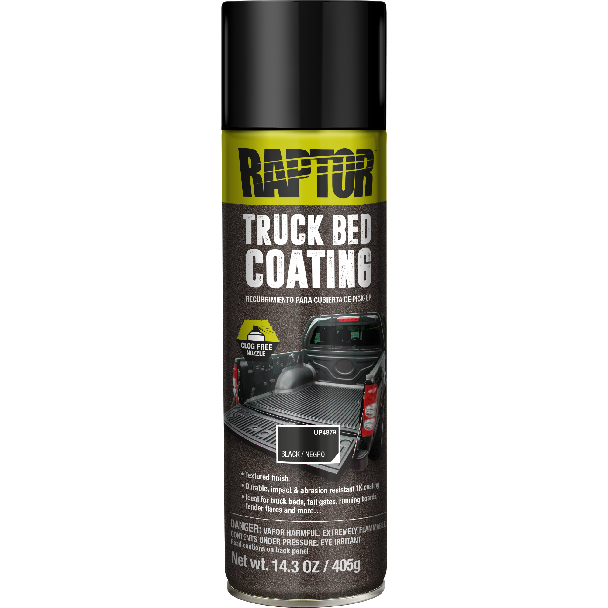 Raptor Bed Liner — Black, 1K Truck Bed Coating, Pack of 6, Model# UP4879